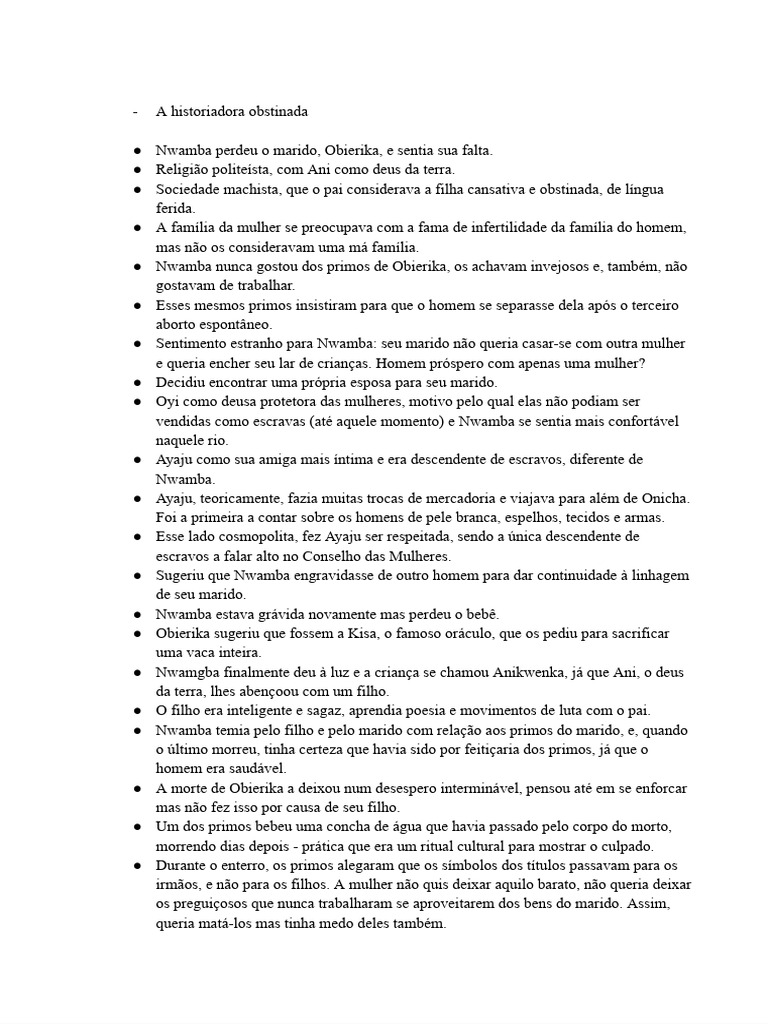 Fichamento a historiadora obstinada documentos google download