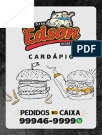 Cardapio Lanche Do Seu Edson