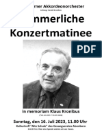 Alsenborner Akkordeonorchester - Sommerliche Konzertmatinee in Memoriam Klaus Kronibus 16.07.2023 - Programm