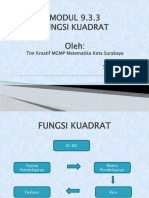 Modul 9.3.3 Menjelaskan Fungsi Kuadrat