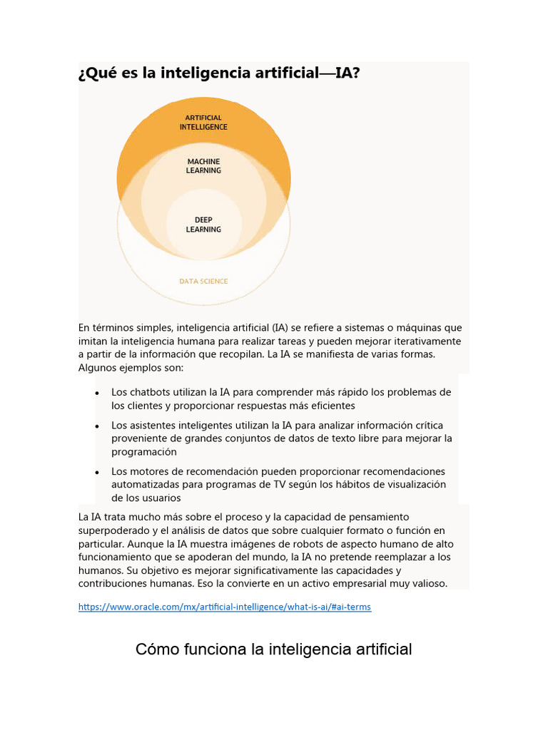 Introducción a la Inteligencia Artificial | PDF | Inteligencia ...