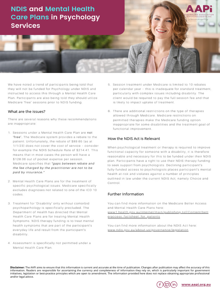 NDIS and MHCP | PDF | Health Care | Medicine
