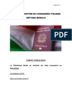 Curso de Gestión de Ciudadanía Italiana - 7mo Modulo