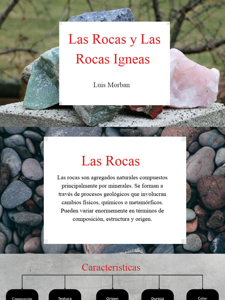 Tipos y características de rocas ígneas | PDF | Roca ígnea | Roca ...