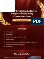 Chapter 1 - An Introduction To Integrated Marketing Communications