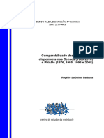 Comparabilidade Das Informações Dos Censos 1960 - 2010