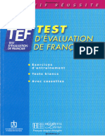 TEF - Livre D'entraînement - @mediatheque - FR