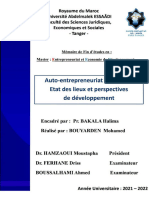Auto-Entrepreneuriat Au Maroc Etat Des Lieux Et Perspectives de Développement PDF