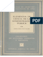 Bascuñán, A. "Elemento de Ciencia de La Administración Pública"