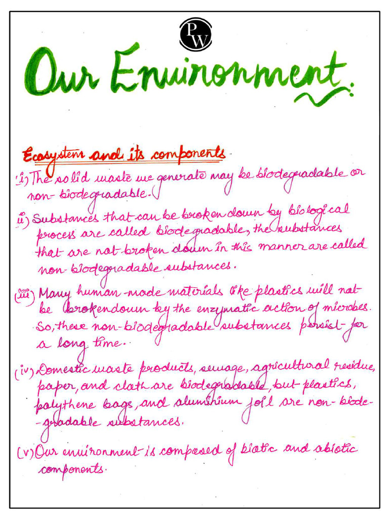 our-environment-short-notes-10th-pdf