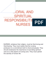 Chapter 8 Moral and Spiritual Responsibilities of Nurses