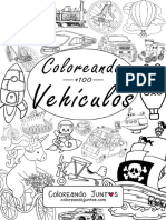 6 Libro para Colorear de Vehiculos