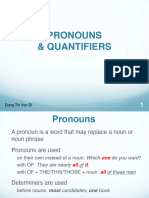 Pronouns - Quantifiers