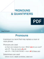 7. Pronouns - Quantifiers