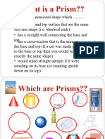 Measurement Prisms and Volumes