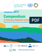 Compendium of Climate-Related Initiatives - Opportunities For Climate Finance and Investments On The SDGs