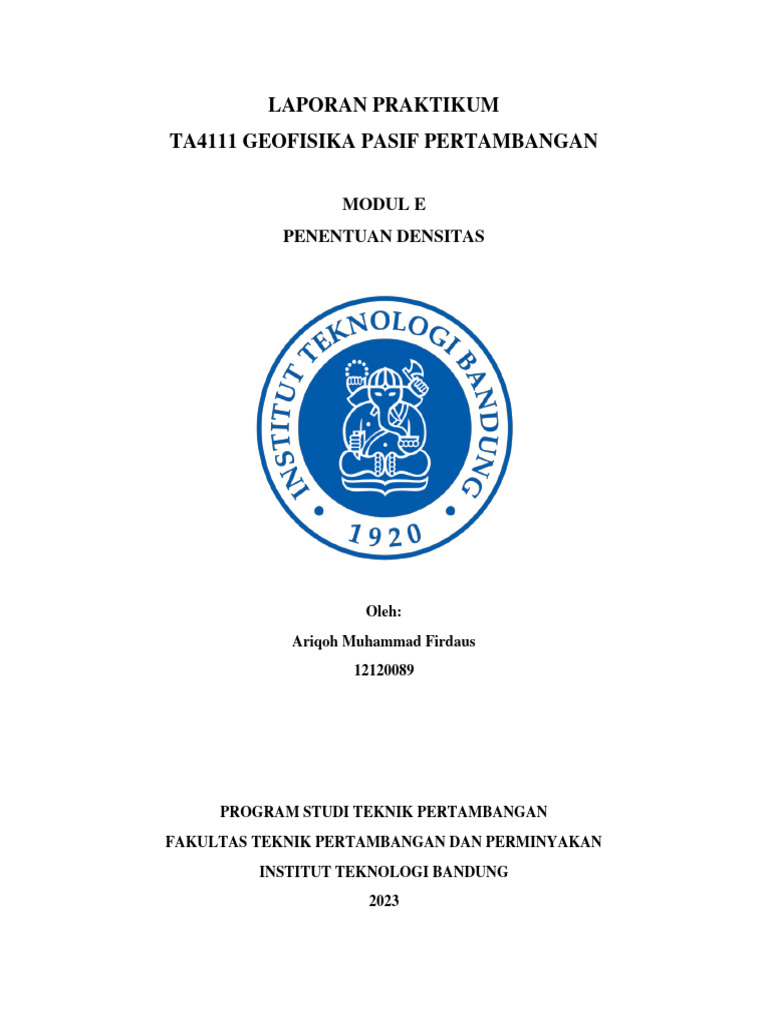 Penentuan Densitas dengan Metode Gravity | PDF