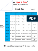 Horario de Clases - 6to