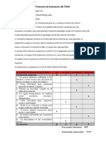 Ejemplo Protocolo de Evaluación Del TDAH