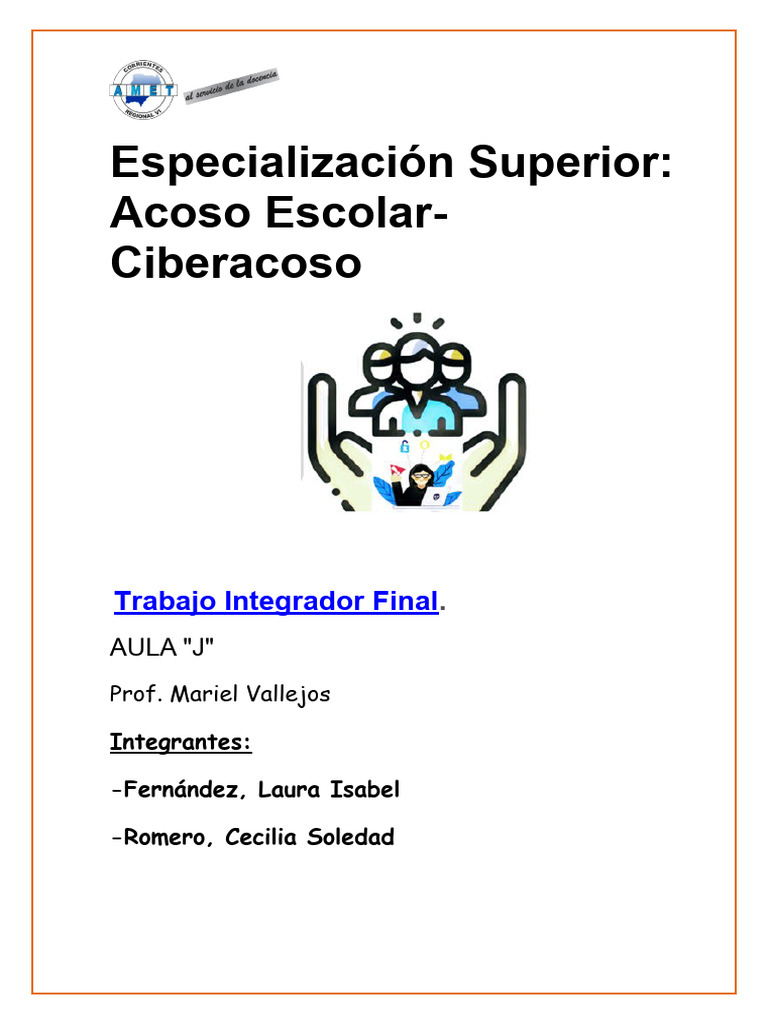 Prevención del Ciberacoso Escolar | PDF | Acoso cibernético