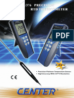 CENTER 375/376: Precision RTD Thermometer