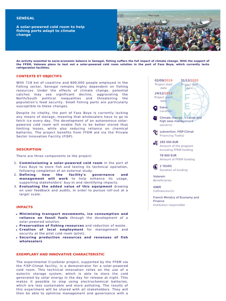 A Solar Powered Cold Room To Help Fishing Ports Adapt To Climate Change