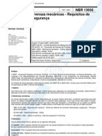 NBR 13930 - Prensas Mecânicas - Requisitos de segurança