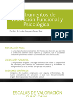 Instrumentos de Valoración Funcional y Psicológica