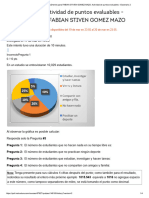 Historial de Exámenes para FABIAN STIVEN GOMEZ MAZO - Actividad de Puntos Evaluables - Escenario 2