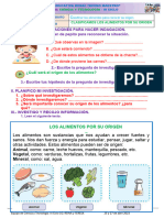 III 1g Ciencia Clasif Alimentos Ficha