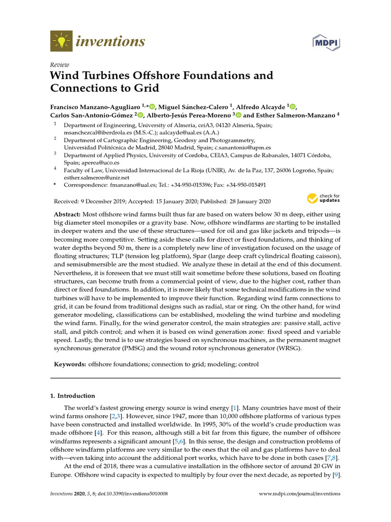 Offshore Wind Turbine Foundations Analysis | PDF | Offshore Wind Power ...