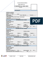 Ficha de Matricula Modelo