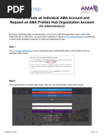 Quick Guide - Get Started With AMA Profiles Hub - For Nonphysician Customers - 1