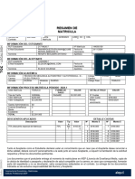 Resumen de Matricula: Información Del Estudiante