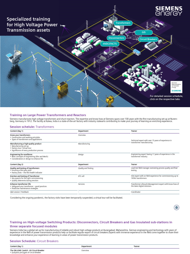 High Voltage Power Transmission Training | PDF | Electrical Substation ...