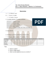 2 Lição 11 - Adjetivos - Sem Respostas