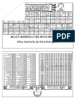 Ficha de Nomes-Letras e números