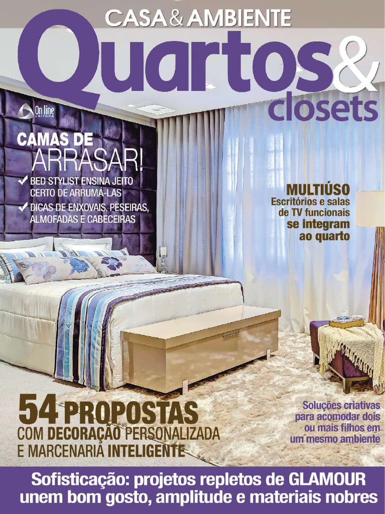 Projetos de Quartos com Closet e Banheiro | PDF | Cama
