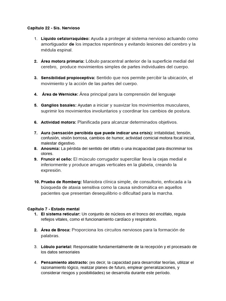 Sistema Nervioso y Estado Mental | PDF | Cerebro | Neurociencia