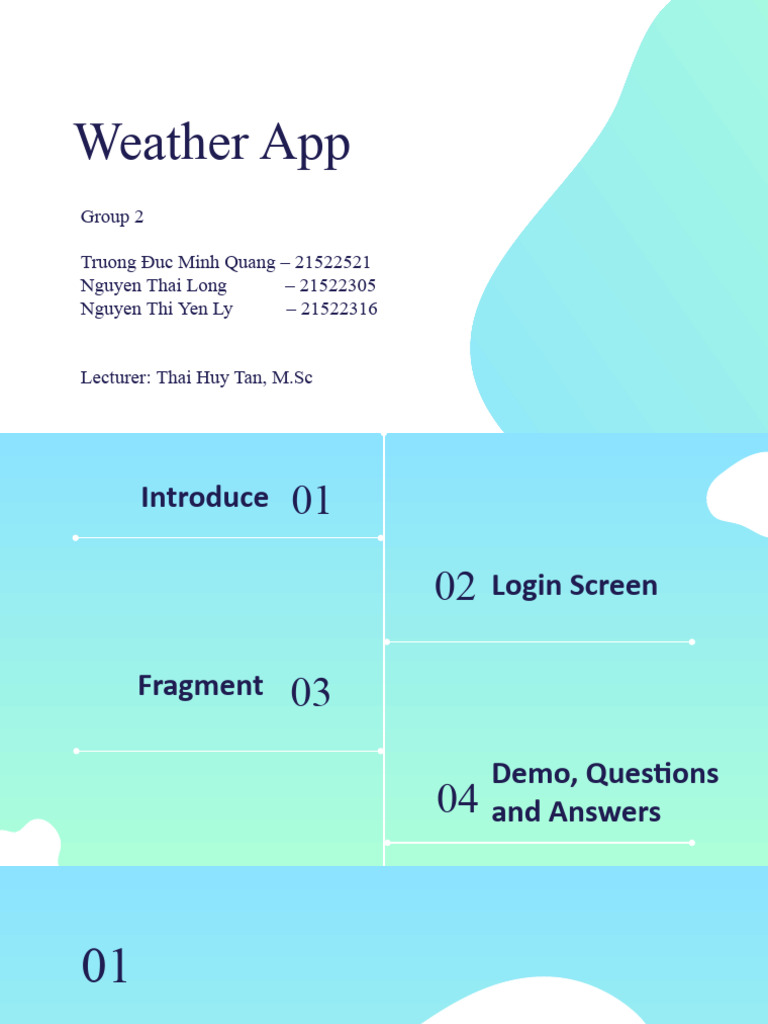 Weather App User Guide | PDF