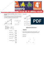 Razones Trigonometricas de Un Angulo Agudo para Cuarto Grado de Secundaria