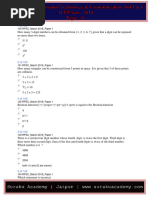 ACP 2014 Paper-I With Answer Key