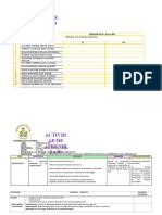 ACTIVIDAD DE APRENDIZAJE Del 23 de Junio Del 2023