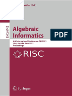 Algebraic Informatics - Winkler