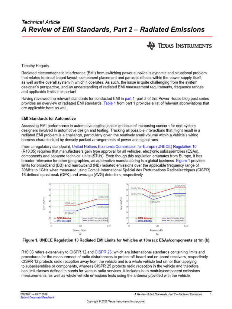 A Review of EMI Standards, Part 2 | PDF | Electromagnetic Interference ...