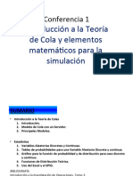 C1.Introducción A La Teoría de Cola y Elementos Matemáticos para La Simulación