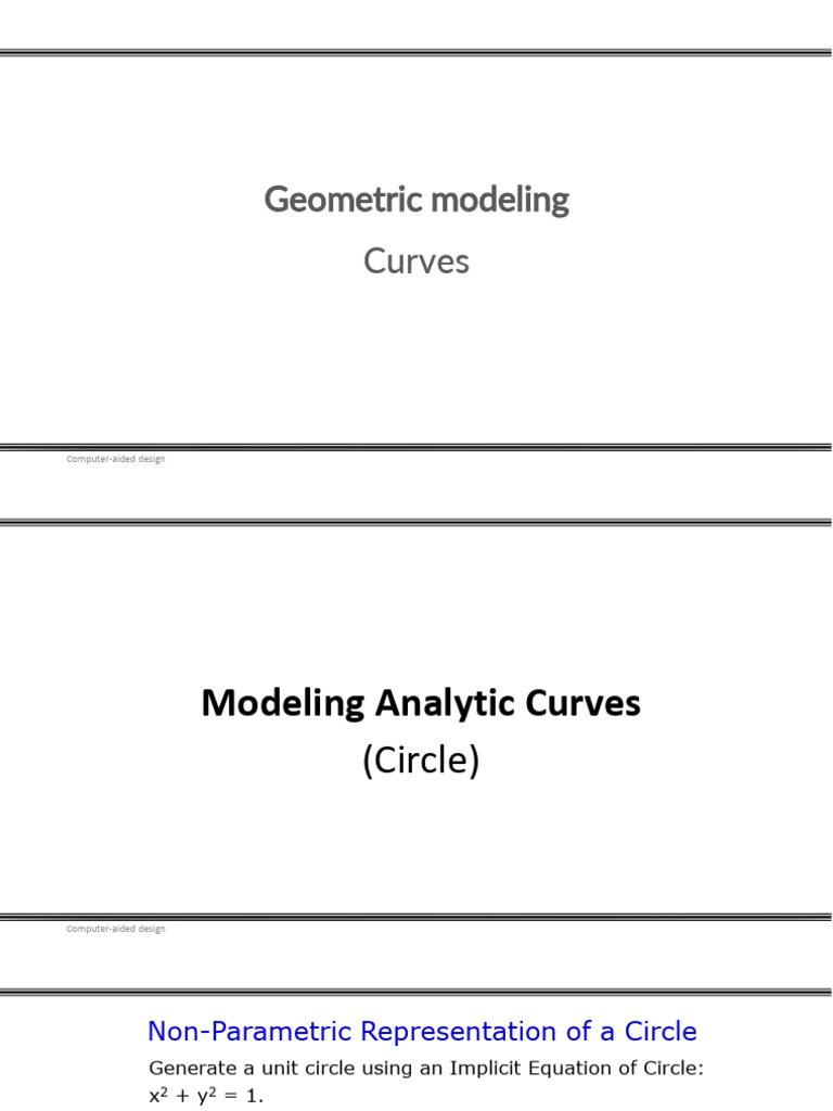 L04 P-Form of Circle and Ellipse | PDF | Ellipse | Circle