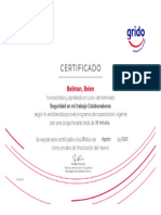 Certificado Curso 655