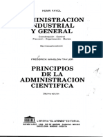 Taylor - Principios de Administración Científica 2022