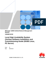 Imanager U2000 Local HA System (Veritas) Software Installation and Commissioning Guide (SUSE Linux, PC Server) - (V200R014C50 - 01)